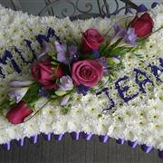 Classic Pillow with flower writing