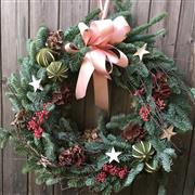 Stars &amp; Limes Festive Door Wreath