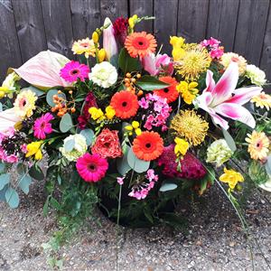 Vibrant Casket Spray
